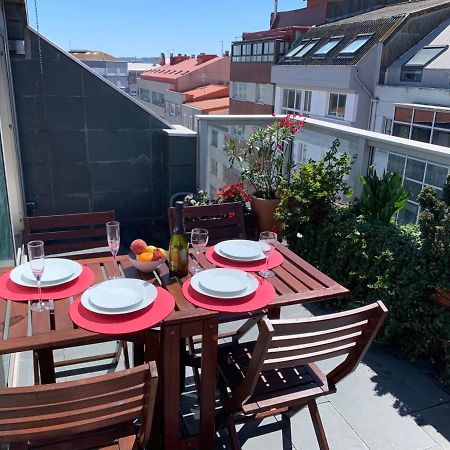 Penthouse With Terrace And Views Near Oza'S Beach Apartment A Coruna Ngoại thất bức ảnh